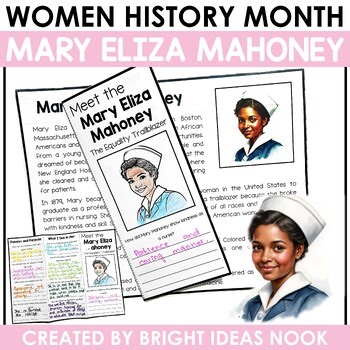 Mary Eliza Mahoney Women's History Month Black History Month Craft Activities
