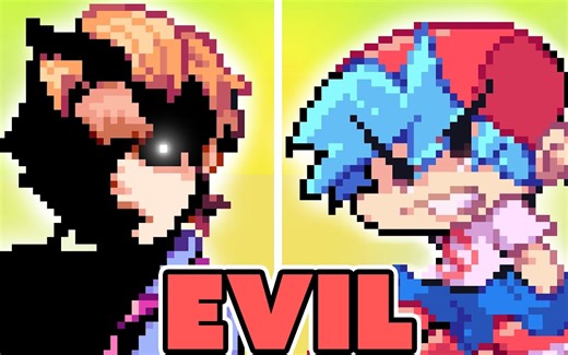 邪恶浸染mod 先辈DAY1 空白的字节【中字4K60帧/FNF/evil mod】FRIDAY NIGHT FUNK' mod EVIL Null vs BF