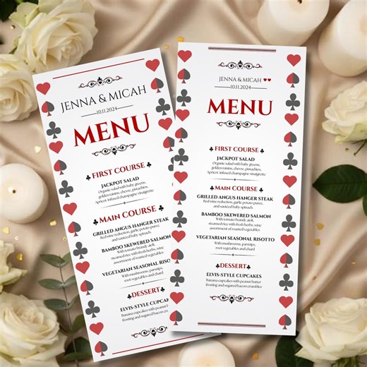 Editable Wedding Menu Template Canva, Minimalist Elegant Menu Card, Modern Reception Dinner Menu, Printable Wedding Table Men - Etsy