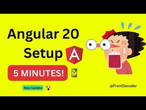 Angular 20 Setup in 5 MINUTES! (The FASTEST New CLI Guide)
