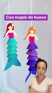Inoactada quede con esta idea #sirena #sirenas #muñecoshechosamano #manualidadesfaciles #diy #maple #huevochallenge | manualidades online