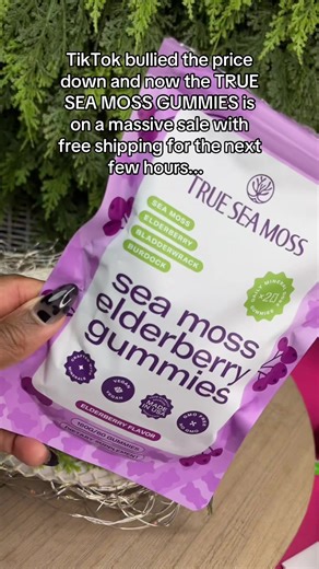 True Sea Moss - 60 Gummies with Bladderwrack Burdock Root & Magnesium – Rich in Essential Minerals & Vitamins – supports vitality sea moss capsules sea moss gummies 30 women free shipping womens 35 women coupon code 35 females Female supplements Female health 35 women beauty women 35 beauty female beauty female 35 beauty, TikTok deal, TikTok deals, TikTok flash sale, TikTok Shop Finds, SAHMs of TikTok, TikTok Shop Deals, TikTok Shop Deal, Code, Coupon, Deal, Flash Sale, Discount, TikTok Shop, Ti