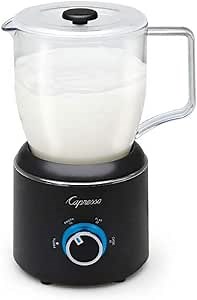 Capresso 207.01 Froth Control Milk Frother & Hot Chocolate Maker,Black, 14 oz