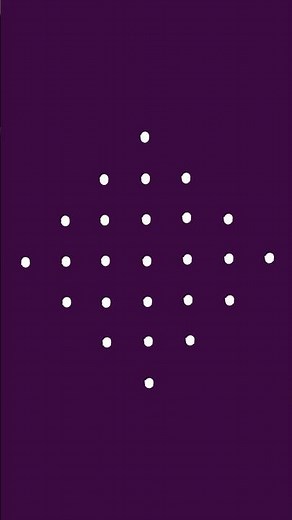 7 Dots Sikku Kolam | EASY Step-by-Step Kambi Kolam (7 Pulli Rangoli) for Beginners #qdbp