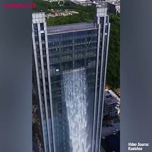 This skyscraper has incorporated a 354-feet-high waterfall into its design. Named the Liebian International Building, the 397-feet-tall tower in Guiyang, southwest China, has become a great tourist attraction to snap a selfie. #Stunning | China Plus America