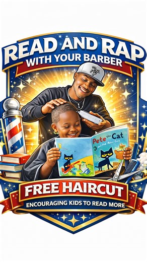 Rock Perry on Instagram: "Read and Rap with Your Barber launching 2026 after my birthday! This is a reading literacy program where we encourage all kids to read more and read correctly, with the incentive to get a free haircut. Check out the video! Leave a comment if you would like to collaborate or donate in anyway. I love ❤️ yall and it ain’t nothing you can do about it! 🗣️💈🙏🏾💈❤️#rockperry #share #readandrapwithyourbarber #impact #barbers drop a comment below I would love to hear feedback