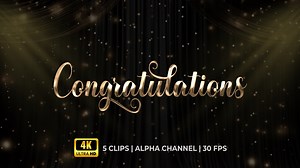 Congratulations Text Animation