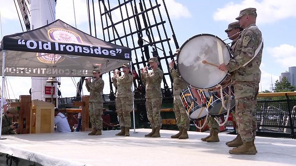 Army band performs fife and drum concert aboard USS Constitution