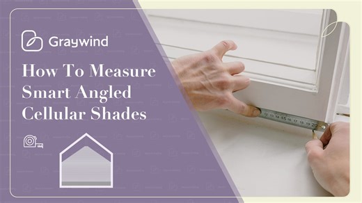How to Measure Motorized Elongated Triangle Cellular Shades
