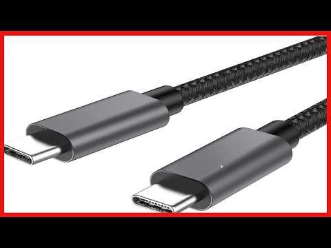 Reliable 100W USB C Fast Charging Cable with Durable Braided Nylon Design