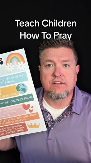 Teach children to pray using the Lords prayer and this 9 pack of Posters teaching the gospel basics