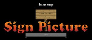 Мод SignPicture 1.12.2/1.11.2 (Картинки из интернета)