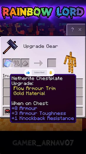 The RAINBOW LORD Armor in Minecraft! 🌈🛡️