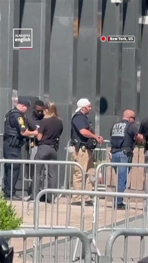 FBI Agents at Fire Scene Outside Federal Building
