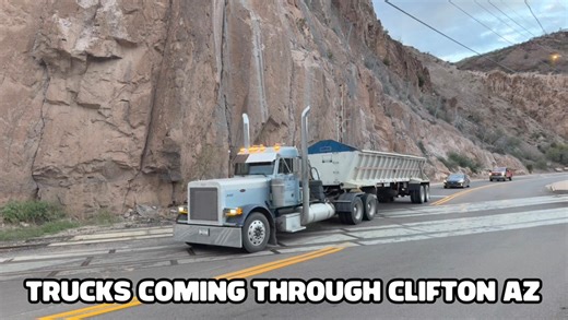Up bright’n’early to see a coupla dozen banger trucks roll in & out of the small mining town of Clifton-Arizona 🤙🏼￼ | Tones Truckin Stories