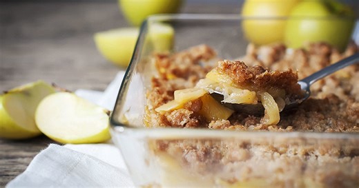 Crumble aux pommes simple et rapide