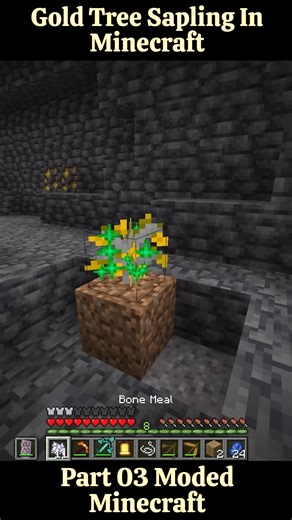 enderfails on Instagram: "Gold Tree Sapling 🌳💛 | Modded Minecraft ⚡ | Part 03 #minecraft #reelsitfeelsit #youtubeshorts"
