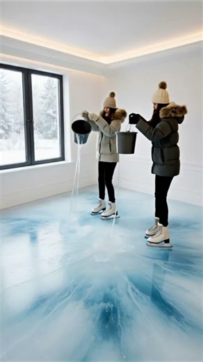 THIS FLOOR IS UNREAL 😳 Frozen Glass Room