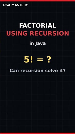 Factorial Using Recursion in Java 🚀 | Time & Space Complexity | DSA