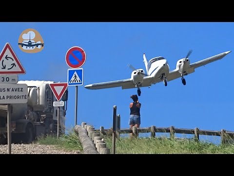 Spectacular landings at St Barts crazy airport - most challenging airport worldwide?