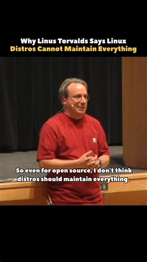Linus Torvalds Explains The Limits Of Linux Distros #shorts #linux #distro #programming