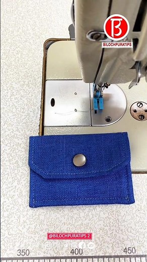Sewing Tools And Tutorial Make a card holder by folding a piece of fabric three times.