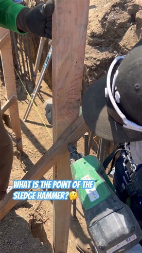 How To Properly Use A Nail Gun | Absorbing Impact With The Sledgehammer | #forming hacks | 💯🫡