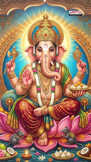 Mahaganapathim Song | Vinakayaka Krithis | Nithyasree Mahadevan | Aditya Bhakthi #Ganapati #Shorts