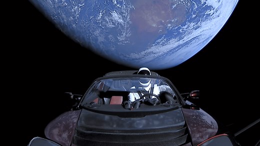 Where Elon Musk's Tesla Roadster is now after he launched it into space seven years ago
