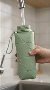 Foldable Water Bottle Review | 600ml Collapsible Silicone Bottle for Travel & Gym