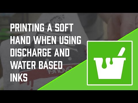 How to Print a Soft Hand When Using Discharge and Water Based Inks