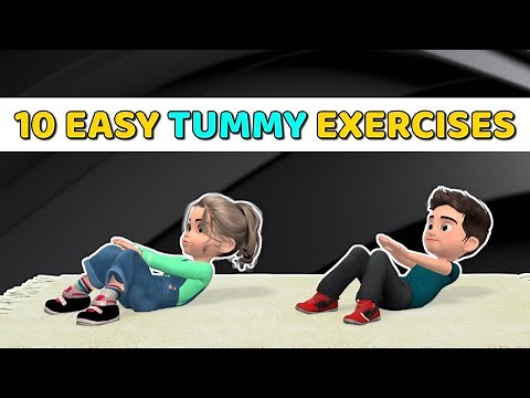 10 EASY TUMMY EXERCISES FOR KIDS AT HOME