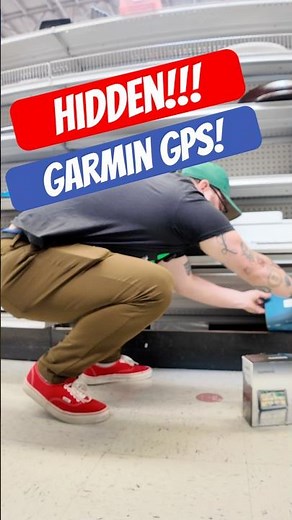 Someone hid a Garmin GPS under the shelf… at GOODWILL #hidden