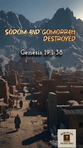 SODOM AND GOMORRAH DESTROYED | Genesis 19:1-38 | @BOOKOFLIFE-THEHOLYBIBLE