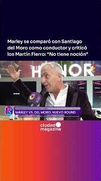 Marley chicaneó a Santiago del Moro y criticó los Martín Fierro