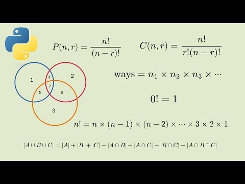 Essential combinatorics for computer programming (with Python code)