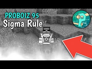 Proboiz 95 Sigma Rule, Sigma Male Meme (Minecraft Funny)