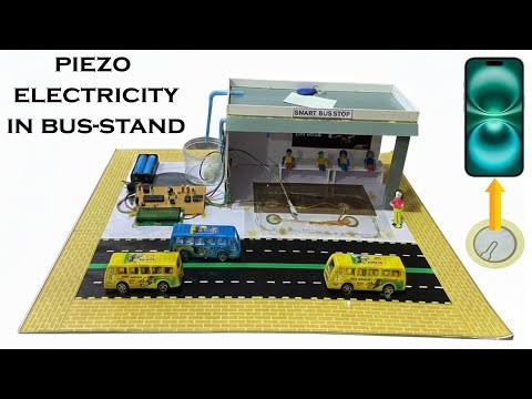 How to make a Foot step power generation project using arduino and piezo | Smart bus stop project