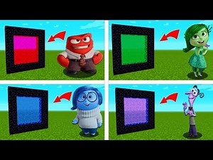 How To Make A Portal To The ALL INSIDE OUT 2 Dimension in Minecraft PE