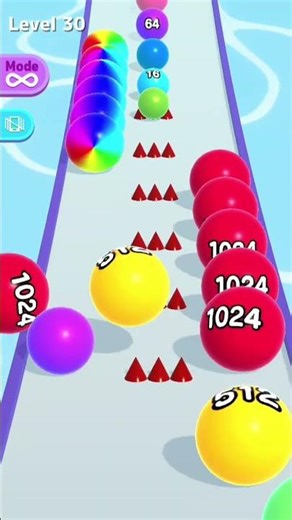 ‎Ball Run 2048 Level 30 Gameplay Walkthrough (Android/iOS) #shorts