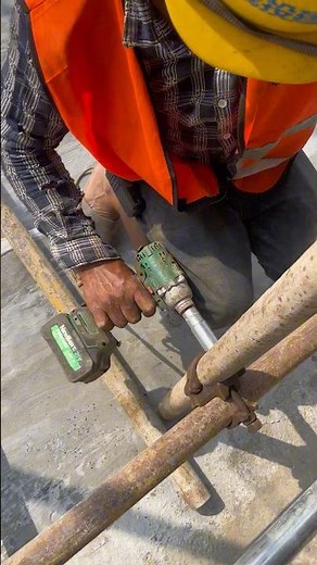 Technical installing support pipe for floor #construction #shorts #building #civilengineering