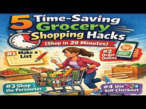 5 Time-Saving Grocery Shopping Hacks | Shop Smarter & Finish in 20 Minutes