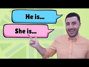 He is _____. She is _____. Easy English Grammar Practice
