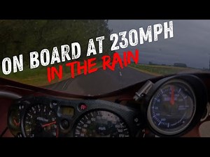 Turbo Hayabusa runs 230mph/370kph in the rain!