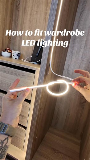 How to fit LED lighting in a wardrobe @UltraLEDs #fittedfurniture #lymm #carpentry #cheshire #joinery #fittedwardrobes #bepoke #how #howto #tricksofthetrade #skill #lymmfittedfurniture #led #ledlights | Led Room Lights