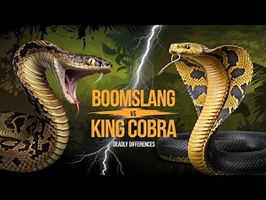Boomslang vs King Cobra: Deadly Differences Revealed!#Boomslang #KingCobra #Snakes #wildlife