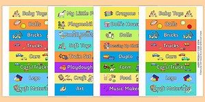 Toy Box Labels