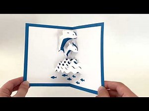 Dolphins Pop Up Card