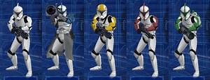 Recoloured Clone Troopers Mini Mod addon - Star Wars Battlefront