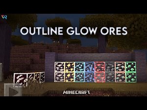 Outline Glow Ores (For Bedrock)